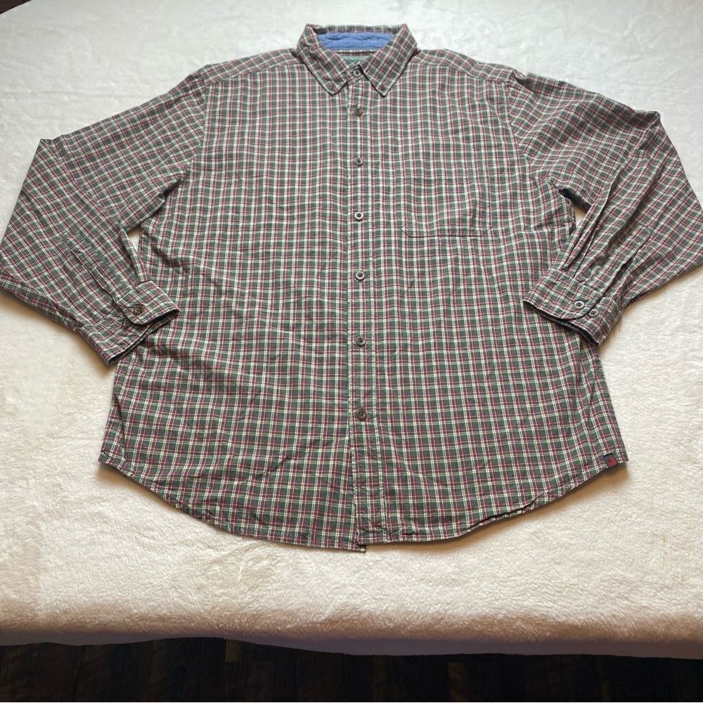 Woolrich Vintage Long Sleeve Plaid Button Down Shirt Size Large